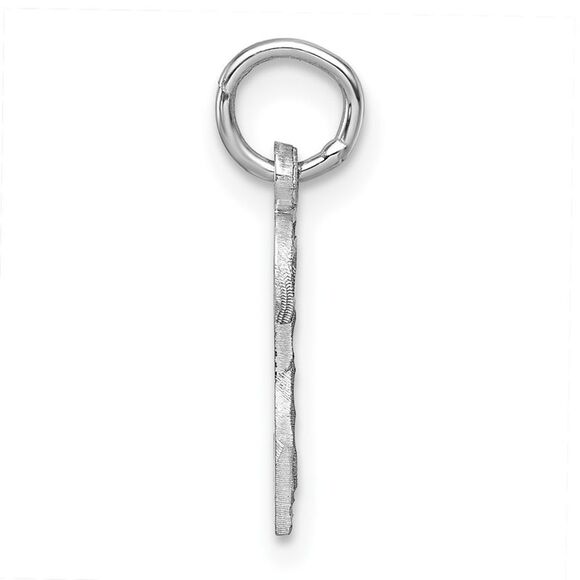 Sterling Silver, Varsity Collection, Small D/C Pendant, Number 2 - Picture 2 of 5